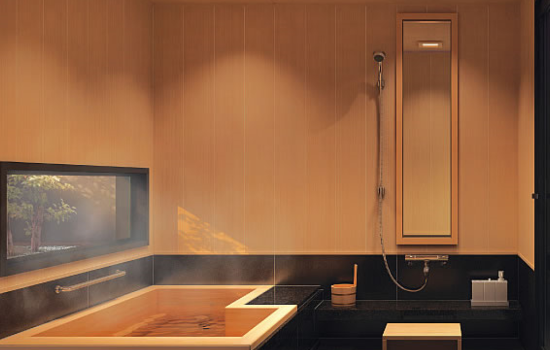 ヒノキ製浴槽のシステムバスの費用と事例 奈良県 ビセンリフォーム